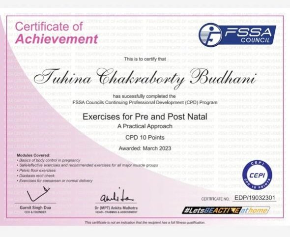 Zyrax Fitness certificate 3