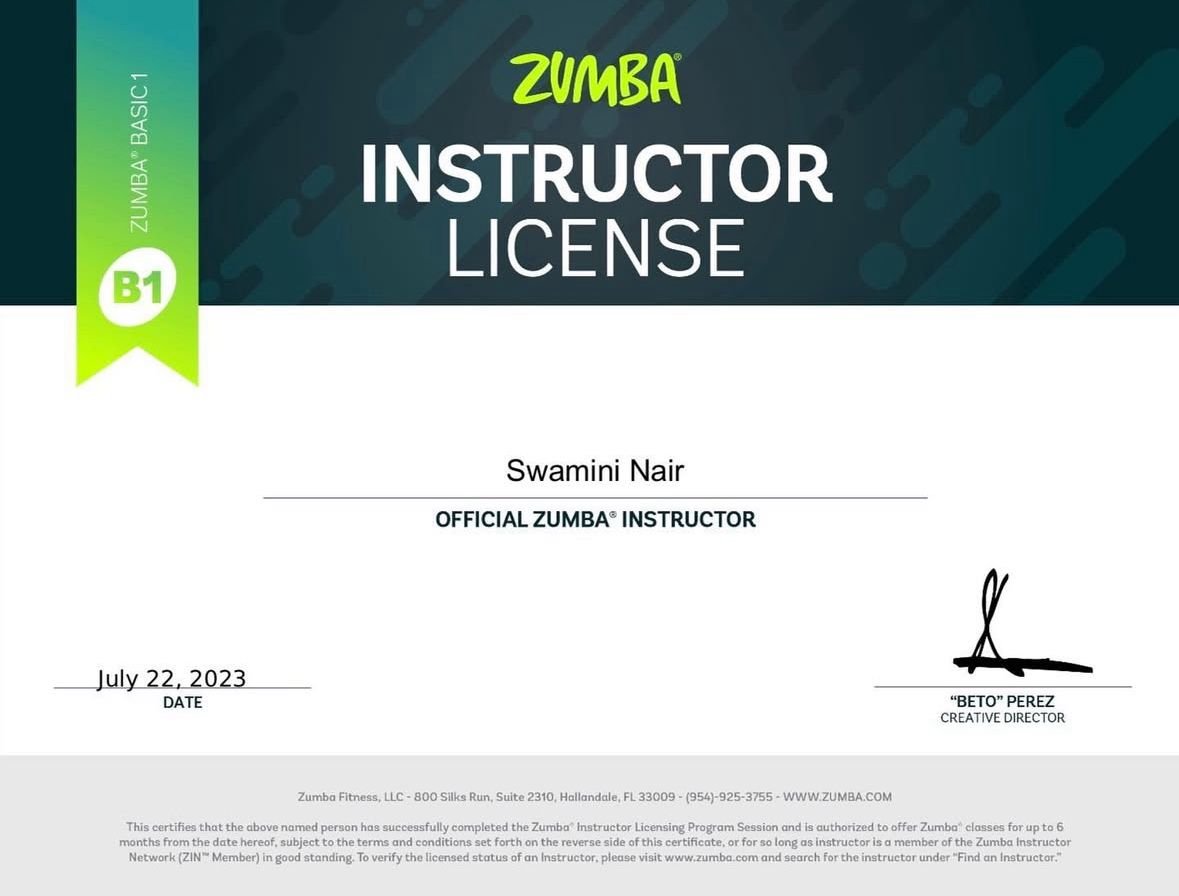 Zyrax Fitness certificate 9